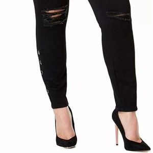 Celebrity Pink Womens Jeans Black 18 Plus Skinny